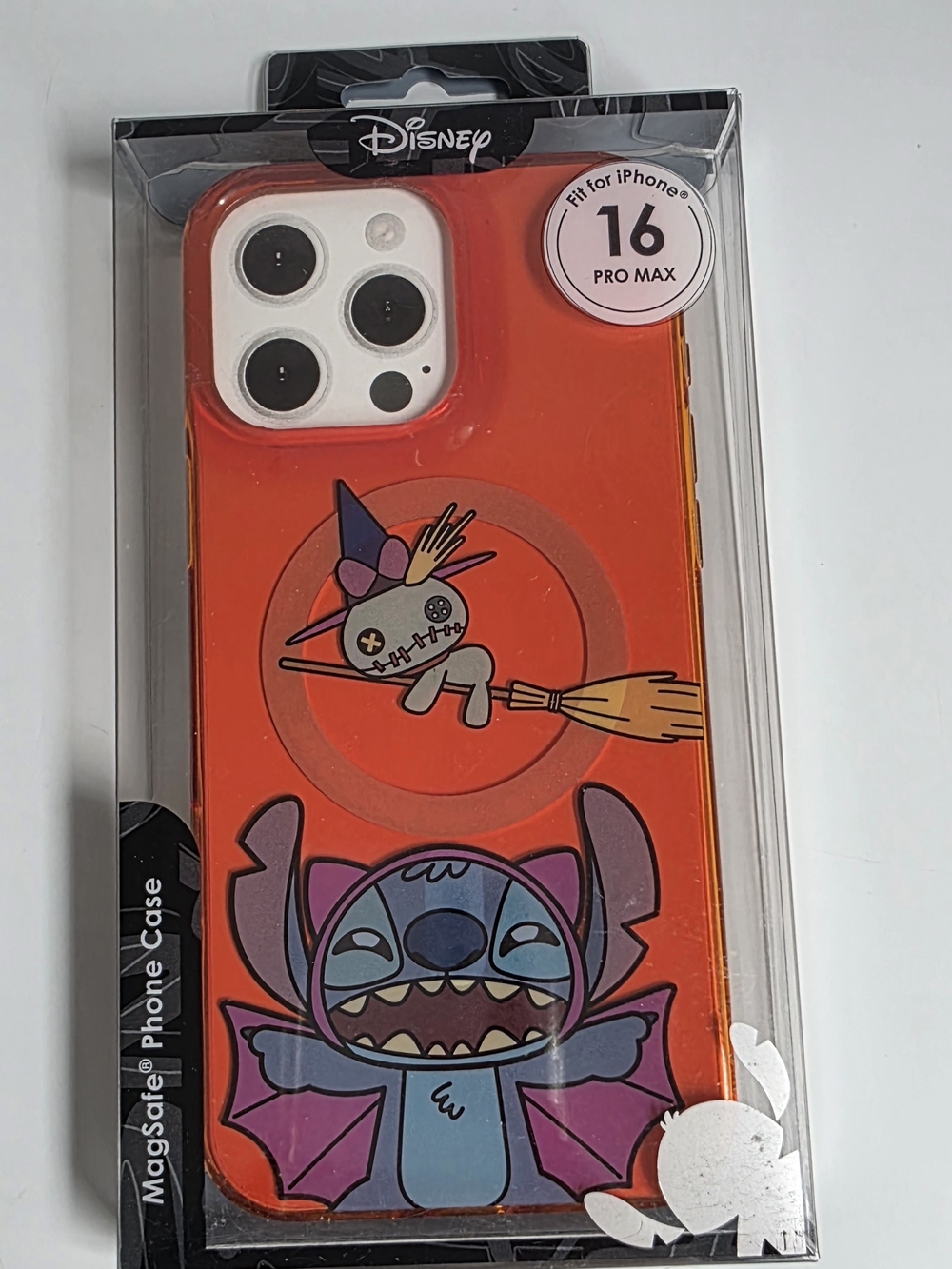 Disney Orange iPhone 16 Pro Max Case - Stitch Witch Design